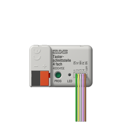 KNX push-button interface, 4-gang, Secure-40004 1S E