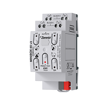 MINiBOX 40 v3. KNX multifunction actuator with KNX Secure - 4 outputs 16A