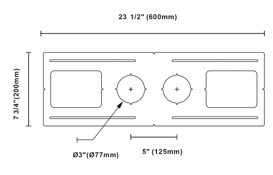 Double Round Mounting Bracket