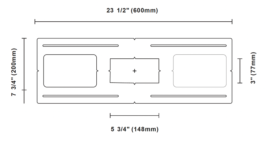 Double Square Mounting Bracket