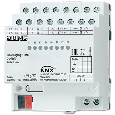 KNX Binary input, 8-gang-2128 REG