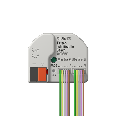 KNX push-button interface, 8-gang, Secure-40008 1S E