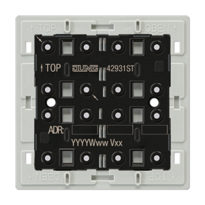 Universal push-button module, 3-gang, F40, Secure