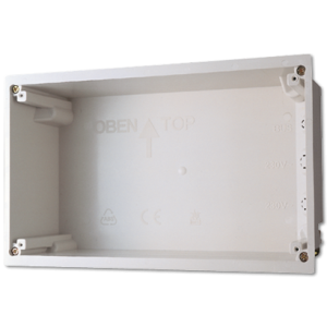 Flush-mounted recessed box