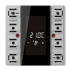 Room controller display module, 2-gang, F50, Secure, LS range