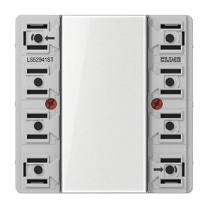 Universal push-button module, 4-gang, F50, LS range, Secure