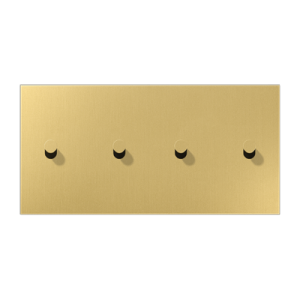 Centre plate with toggle lever "cone", 2 x 2 toggle levers, horizontal, LS 1912 range