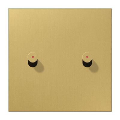 Centre plate with toggle lever "cone", with lens, 2 toggle levers, LS 1912 range