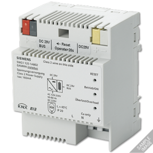 N 125/02 - KNX Power supply unit DC 29 V, 160 mA with additional unchoked output, N 125/02