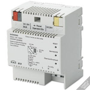 N 125/22 - KNX Power supply unit DC 29 V, 640 mA with additional unchoked output, N 125/22