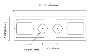 Double Round Mounting Bracket