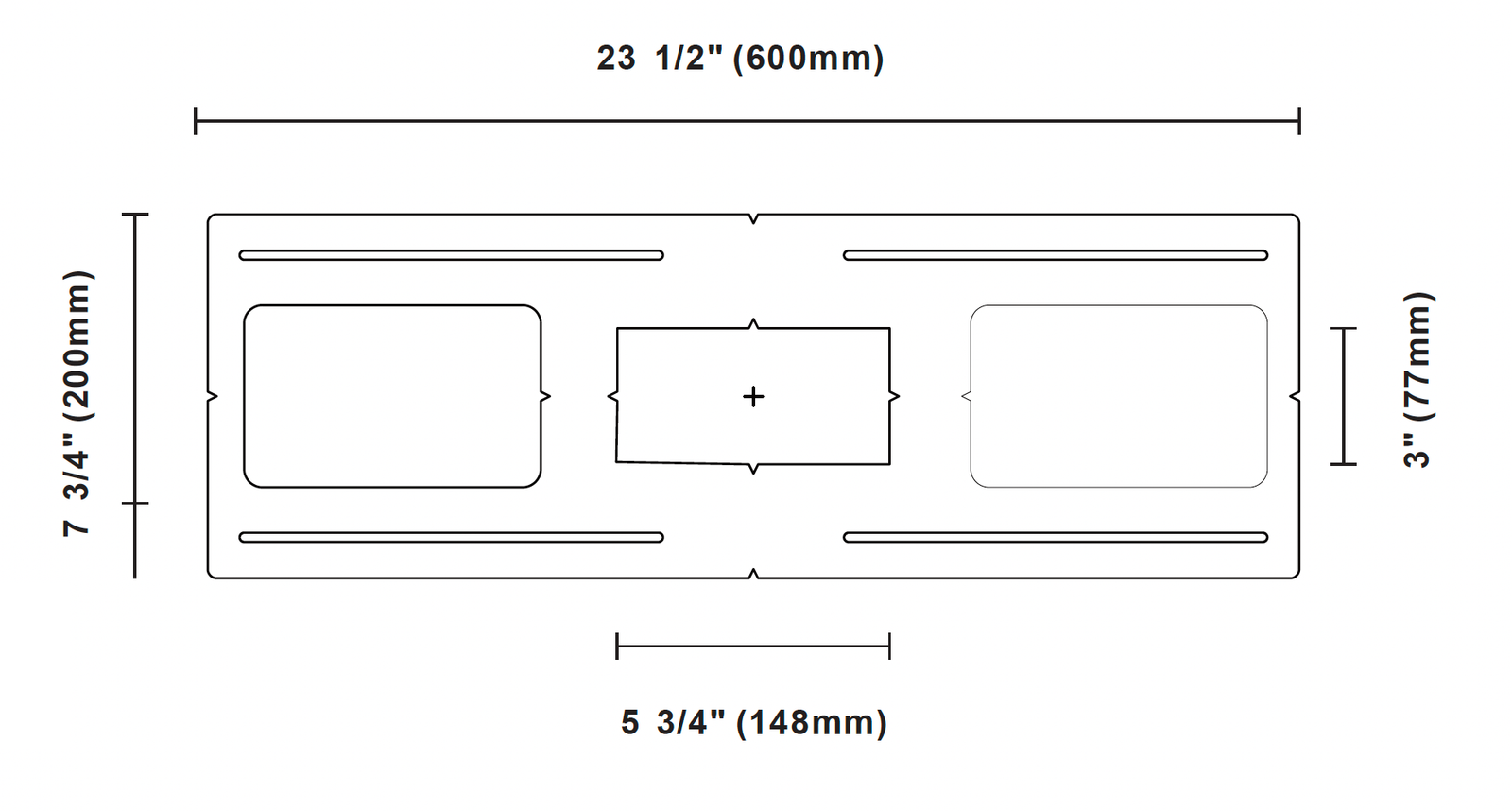 Double Square Mounting Bracket