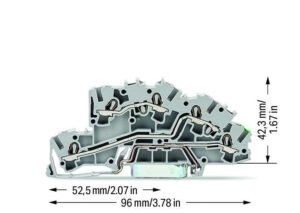 Multilevel installation terminal block