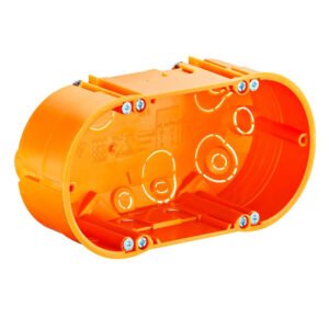 Wall box for hollow walls, 2-gang depth 47mm