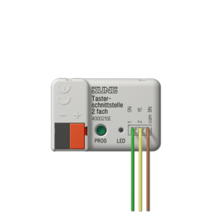 KNX push-button interface, 2-gang, Secure-40002 1S E