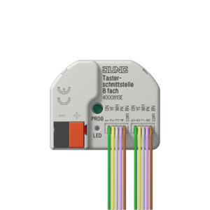 KNX push-button interface, 8-gang, Secure-40008 1S E