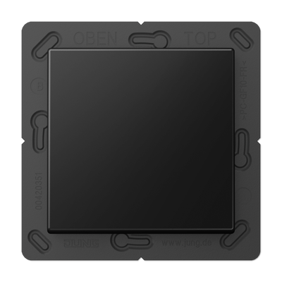 Bluetooth® Low Energy Wireless Wall Transmitter, 2-channel, graphite black matt