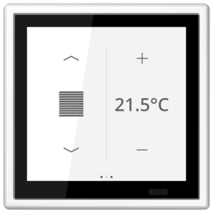 KNX room controller LS TOUCH with frame LS 990, LS range, white