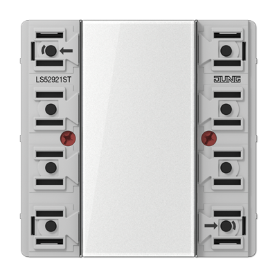 Universal push-button module, 2-gang, F50, LS range, Secure