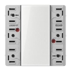 Universal push-button module, 3-gang, F50, LS range, Secure
