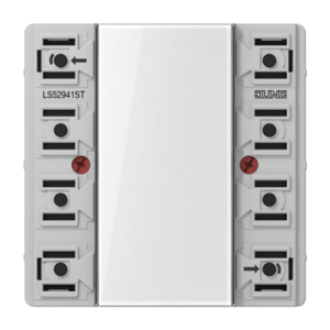 Universal push-button module, 4-gang, F50, LS range, Secure
