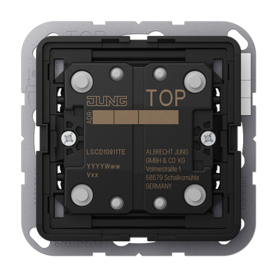 KNX push-button extension 1-gang, F10, CD/LS range