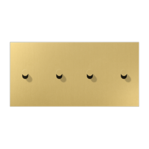 Centre plate with toggle lever "cone", 2 x 2 toggle levers, horizontal, LS 1912 range