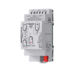 MINiBOX 0-10V X3. 3 fold 0-10V analog input/output multifunction module