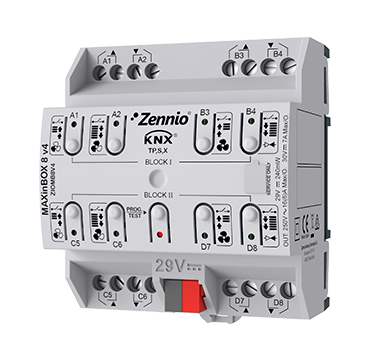 MAXinBOX 8 v4. KNX multifunction actuator with KNX Secure – 8 outputs 16A