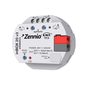 inBOX 20 v3. KNX multifunction actuator for flush mounting - 2 outputs 16A