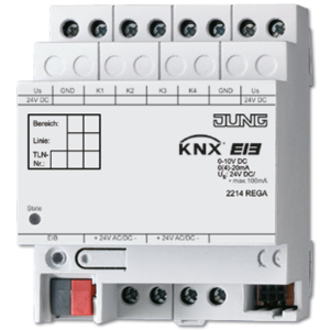 KNX analogue input, 4-gang-2214 REG A-01