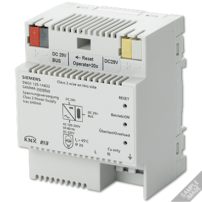 N 125/22 - KNX power supply, DC 29 V, 640 mA, additional unchoked output