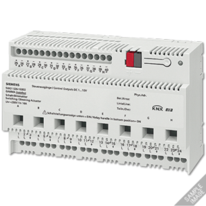 N 526E02 - KNX Switch/dimming actuator 8 x AC 230 V, 16 A, 1...10 V, UL standard