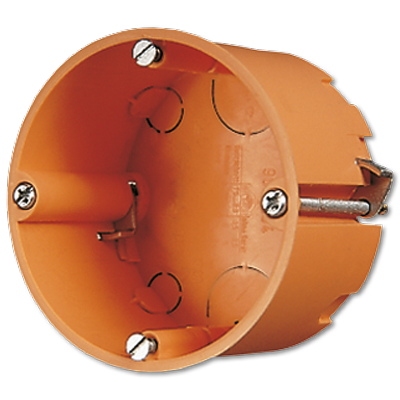 Wall box for hollow walls, 1-gang-depth 49mm