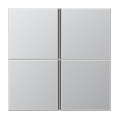 Cover kit 4-gang LS990-F40 Metal - Image 2