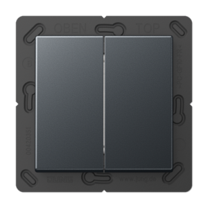 Bluetooth® Low Energy Wireless Wall Transmitter, 4-channel, anthracite matt