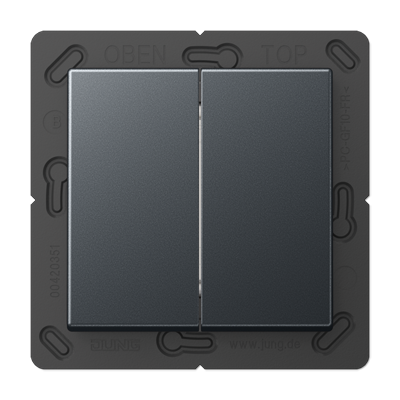 Bluetooth® Low Energy Wireless Wall Transmitter, 4-channel, anthracite matt