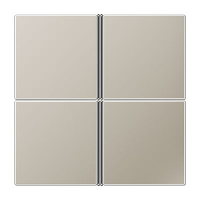 Cover kit 4-gang LS990-F40 Metal - Image 5