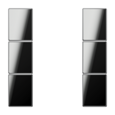 Cover kit 3-gang LS990 F50 Metal - Image 5