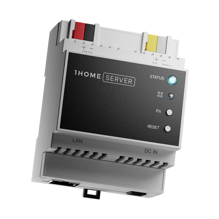 1Home Server for KNX. Full integration with Apple Home, Google Home, Samsung SmartThings, voice interfaces and Matter