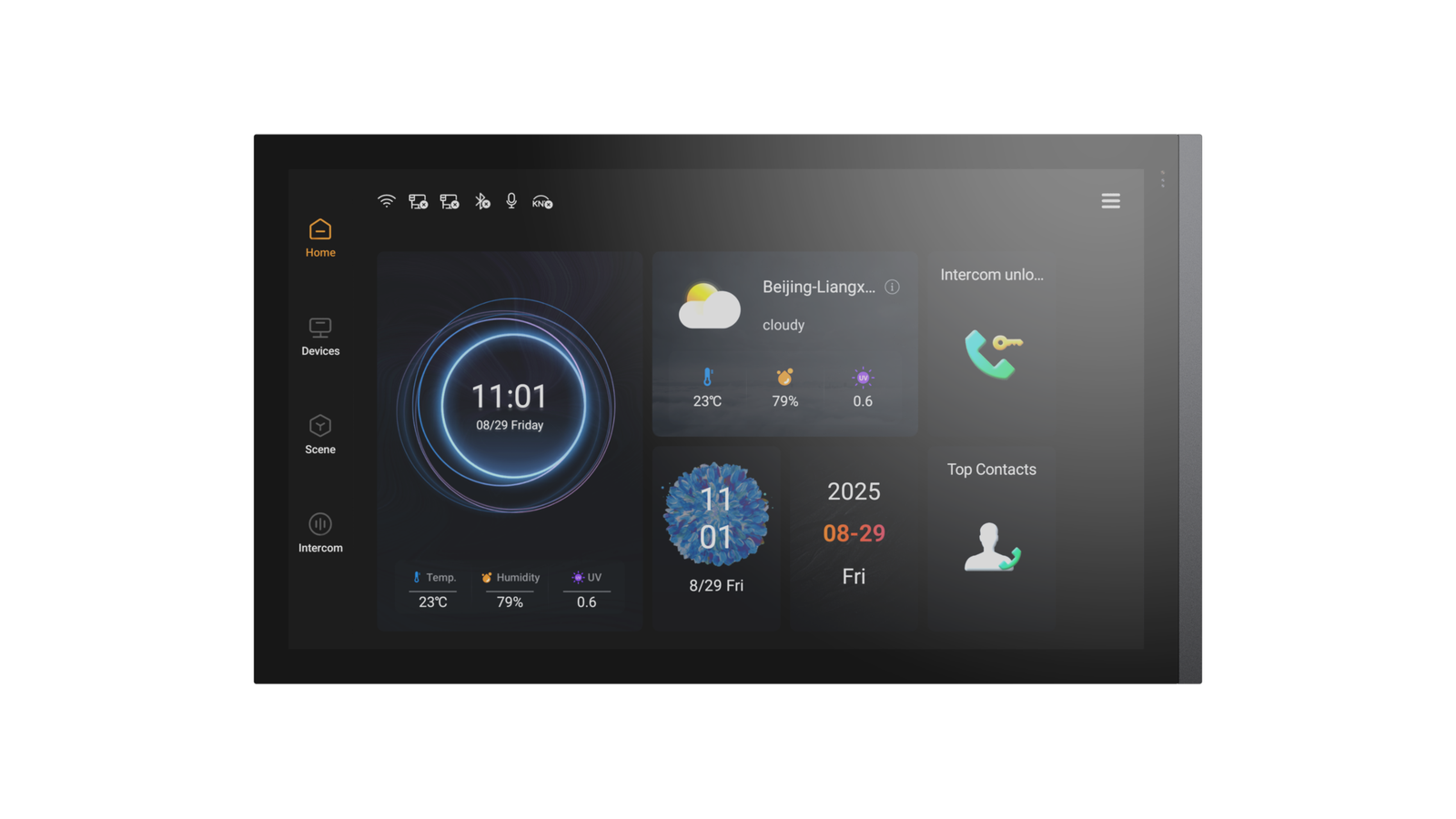 KNX Smart Touch S4 with Secure (KNX+ SIP Intercom+App Server) Gray