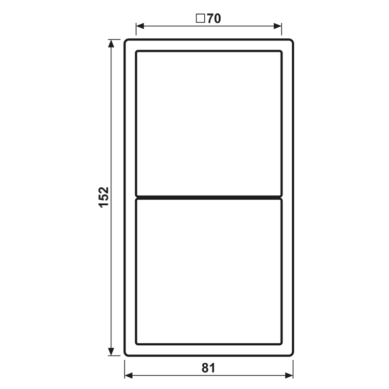 Frame 2-gang, LS 990, duroplastic lacquered, céruléen moyen (32032), vertical and horizontal installation - Image 2