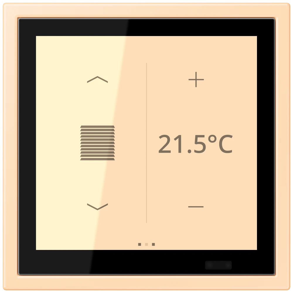 Bluetooth® Low Energy Wireless Wall Transmitter, 2-channel, ochre (32060)
