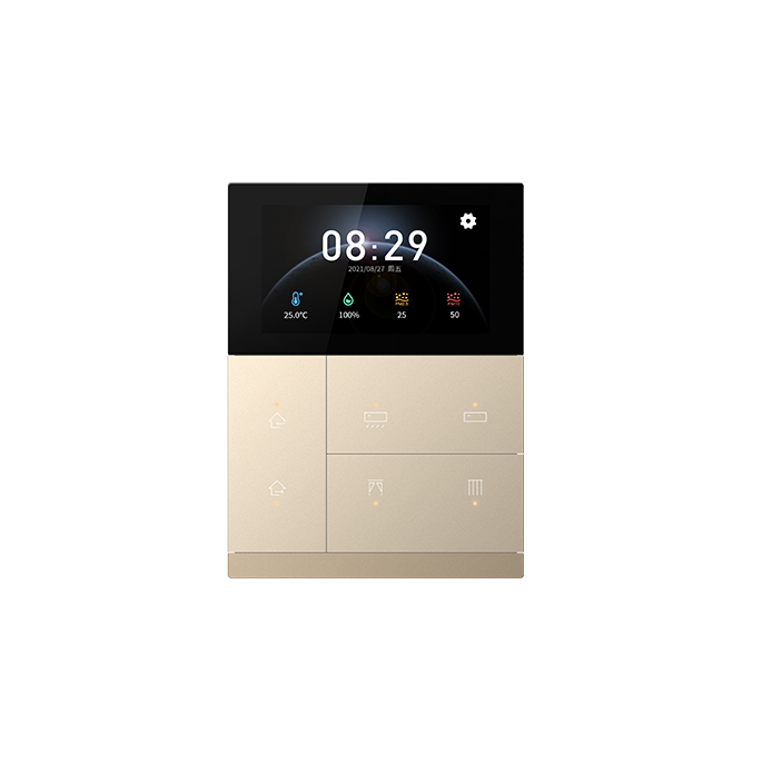 KNX Waltz Touch+ Pad, metal button 3" Gold