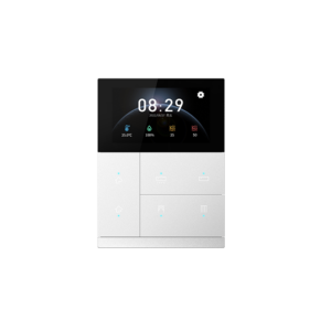 KNX Waltz Touch+ Pad, baking finish white metal button 3" White