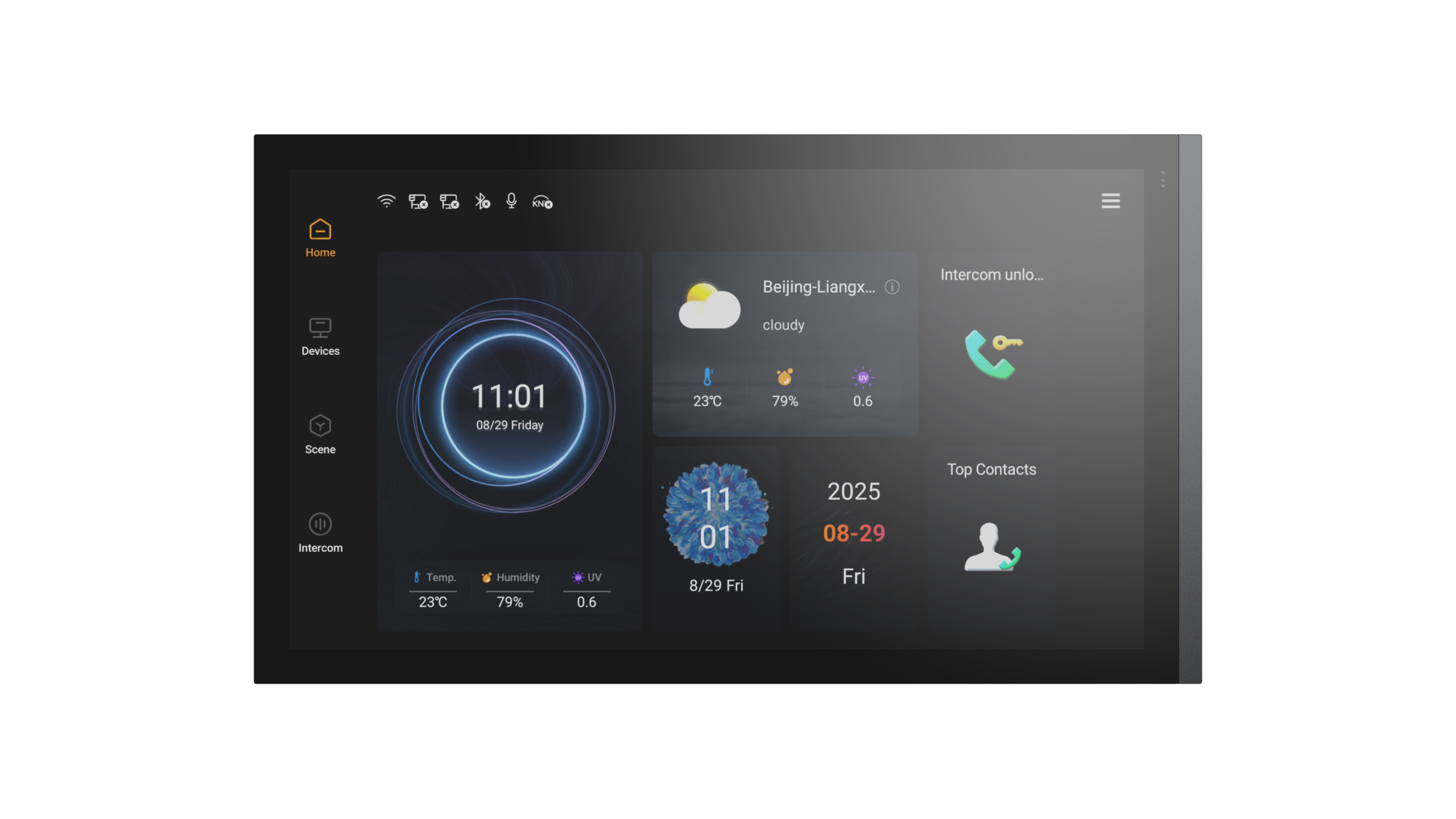 KNX Smart Touch S4 with Secure (KNX+ SIP Intercom+App Server) Gray