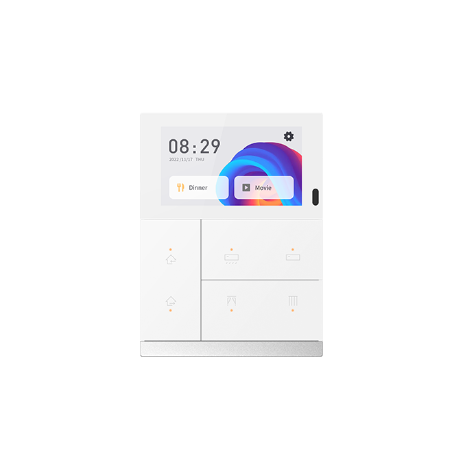 KNX Waltz Touch+ Pad, metal button 3" Silver
