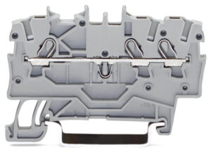WAGO 2000-1303 3-conductor through terminal block; 1 mm²; suitable for Ex e II applications; side and center marking; for DIN-rail 35 x 15 and 35 x 7.5; Push-in CAGE CLAMP®; 1,00 mm²; red
