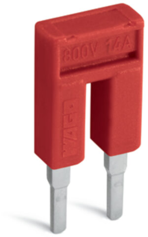 WAGO 2000-402/000-005 Jumper; 2-way; insulated; red