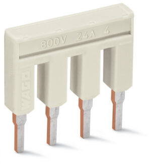 WAGO 2002-404 Jumper; 4-way; insulated; light gray